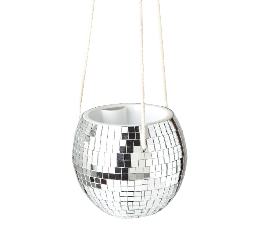 Disco Ball Hanging Planter Medium